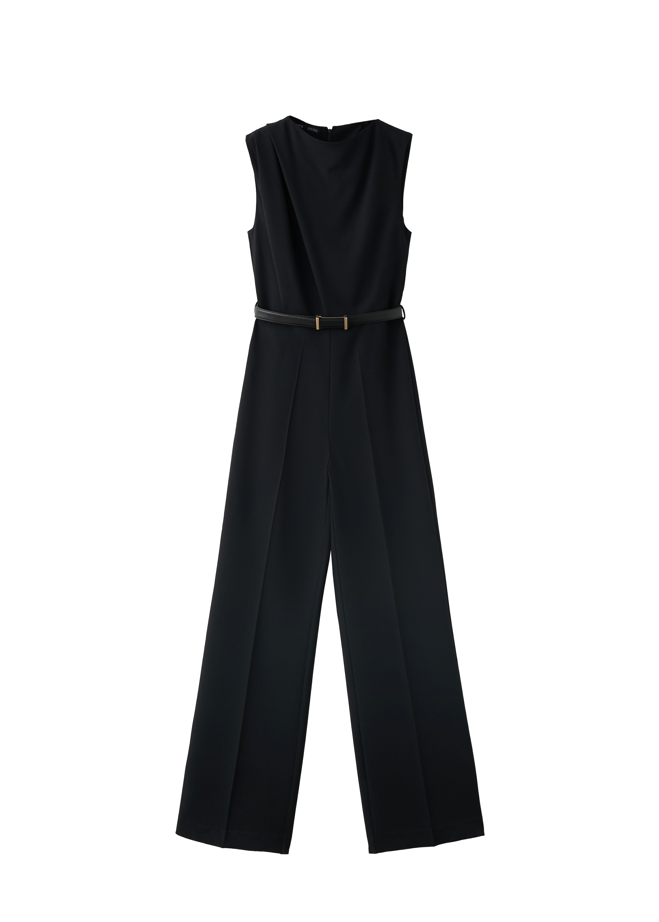 Tuta jumpsuit 'MIRTA' di MANGO in nero: frontale