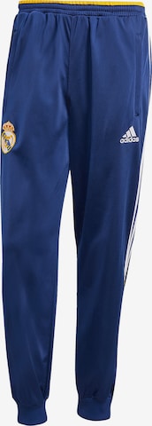 ADIDAS PERFORMANCETapered Sportske hlače 'Real Madrid 1999' - plava boja: prednji dio