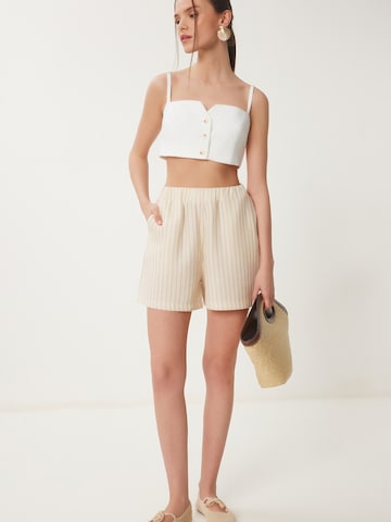 Happiness İstanbul regular Bukser i beige