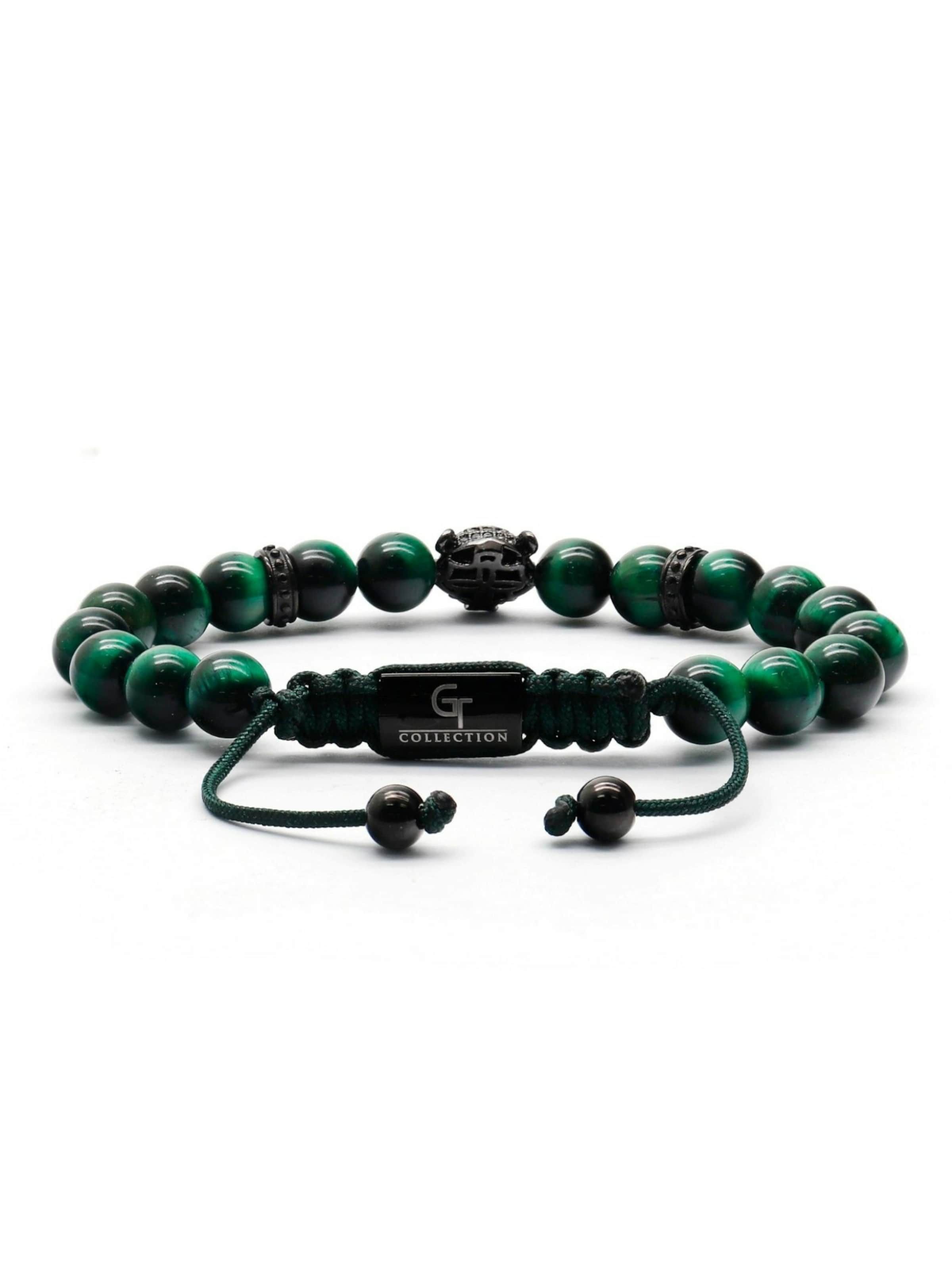 GT Collection Armband 'Leopard Head' in Groen