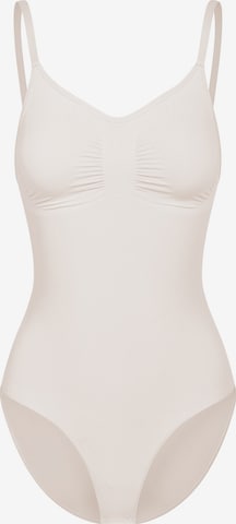 cfab (formerly creamy fabrics) - Body moldeador 'Bodysuit Sculpting Shapewear mit Slip' en beige: frente