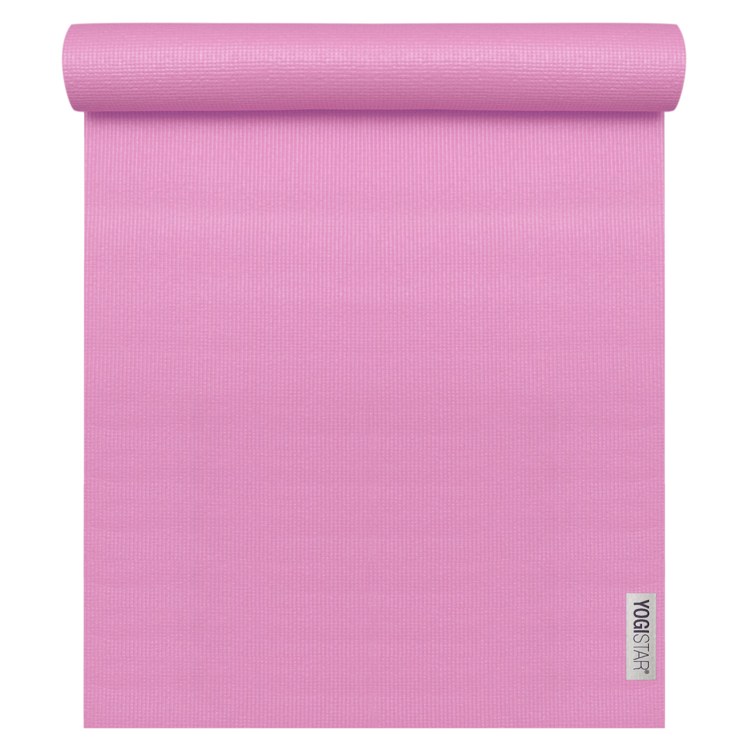 YOGISTAR.COM Yogamatte '183 cm x 61 cm x 4 mm' in Pink: Vorderseite