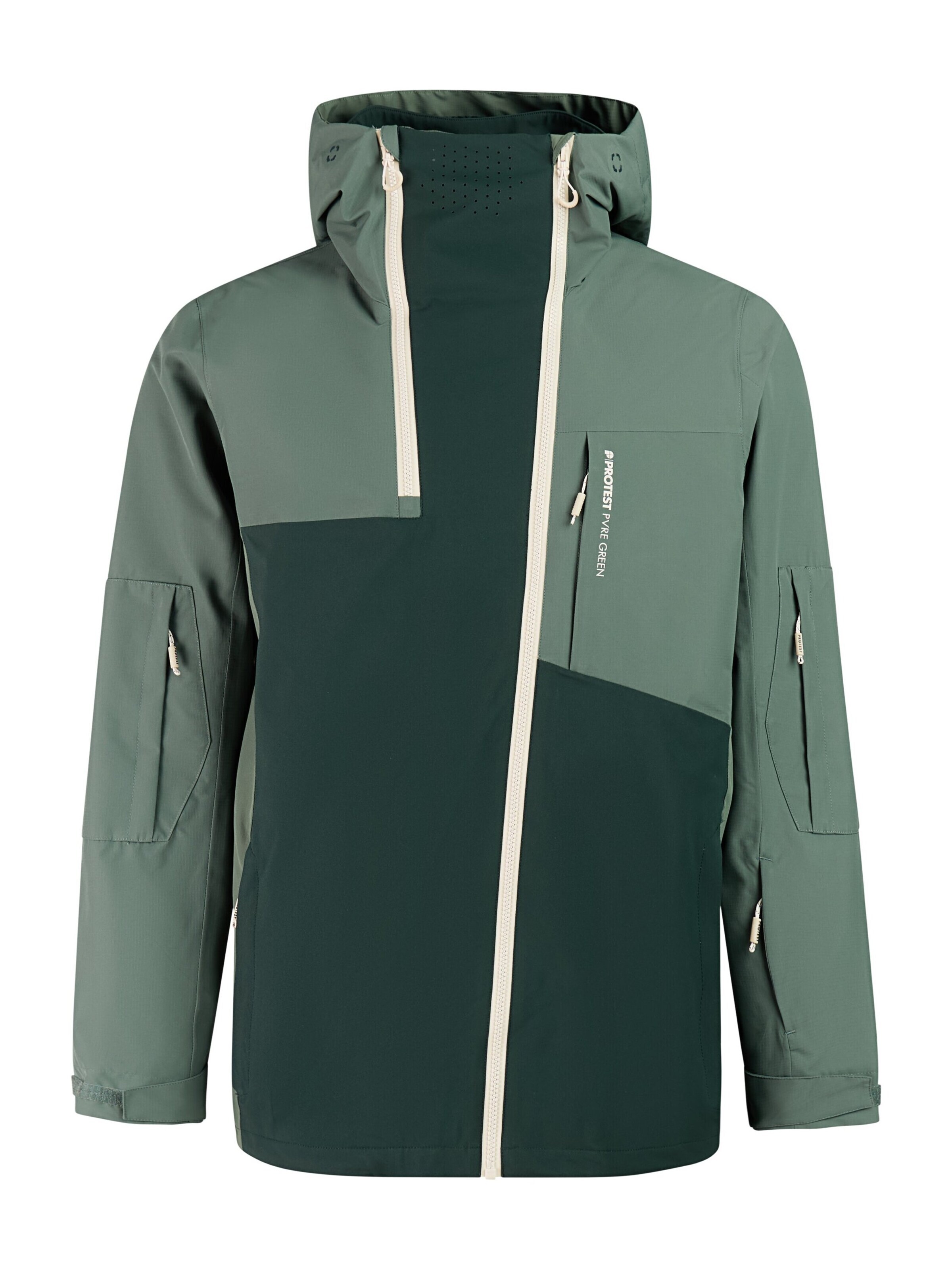 PROTEST Sportjacke 'PRTBrossy'‌‌‌‌‌‌ in Grün: Vorderseite