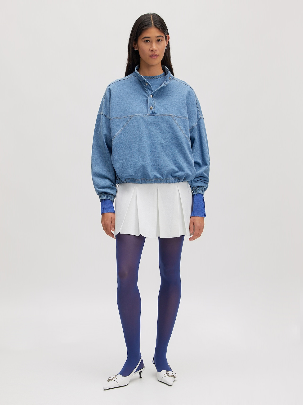 EDITED Sweatshirt 'Polly' Blauw