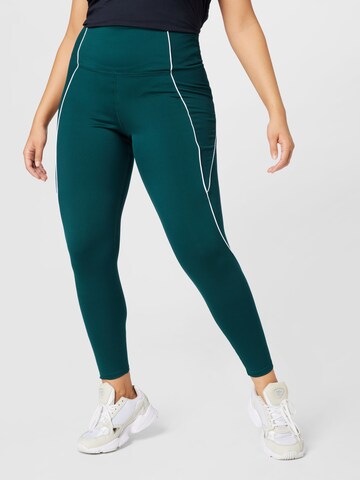 Reebok Skinny Workout Pants 'Workout Ready' in Green: front