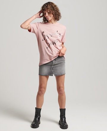 T-shirt Superdry en rose