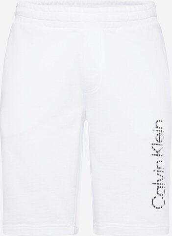 Calvin Klein Regular Broek 'Degrade' in Wit: voorkant