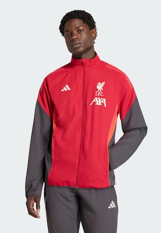 ADIDAS PERFORMANCE - Chaqueta de chándal 'FC Liverpool Tiro 25 Competition' en rojo: frente