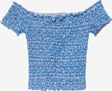 Pull&Bear Shirt in Blauw: voorkant