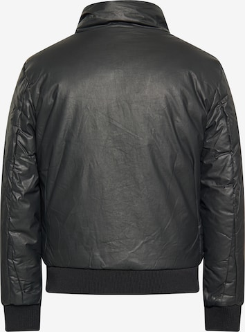 TUFFSKULL Jacke 'Threezy' in Schwarz