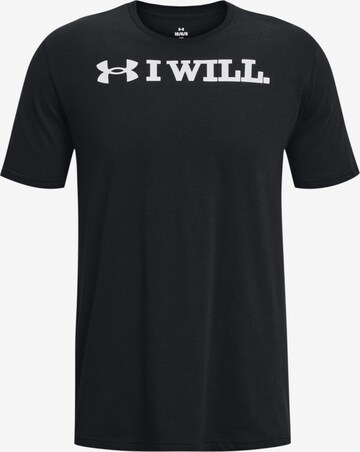 UNDER ARMOUR Performance Shirt in Black: front