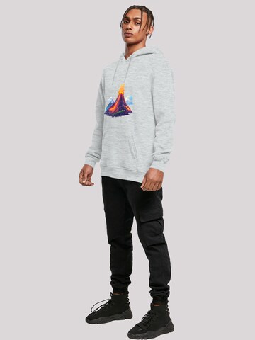 Sweat-shirt 'Vulkanausbruch' F4NT4STIC en gris
