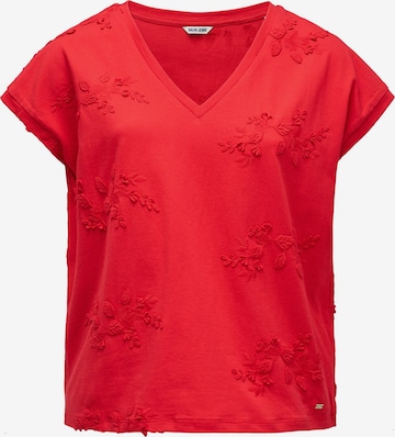 T-shirt Salsa Jeans en rouge : devant