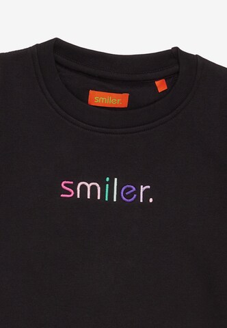 smiler. Sweatshirt in Black