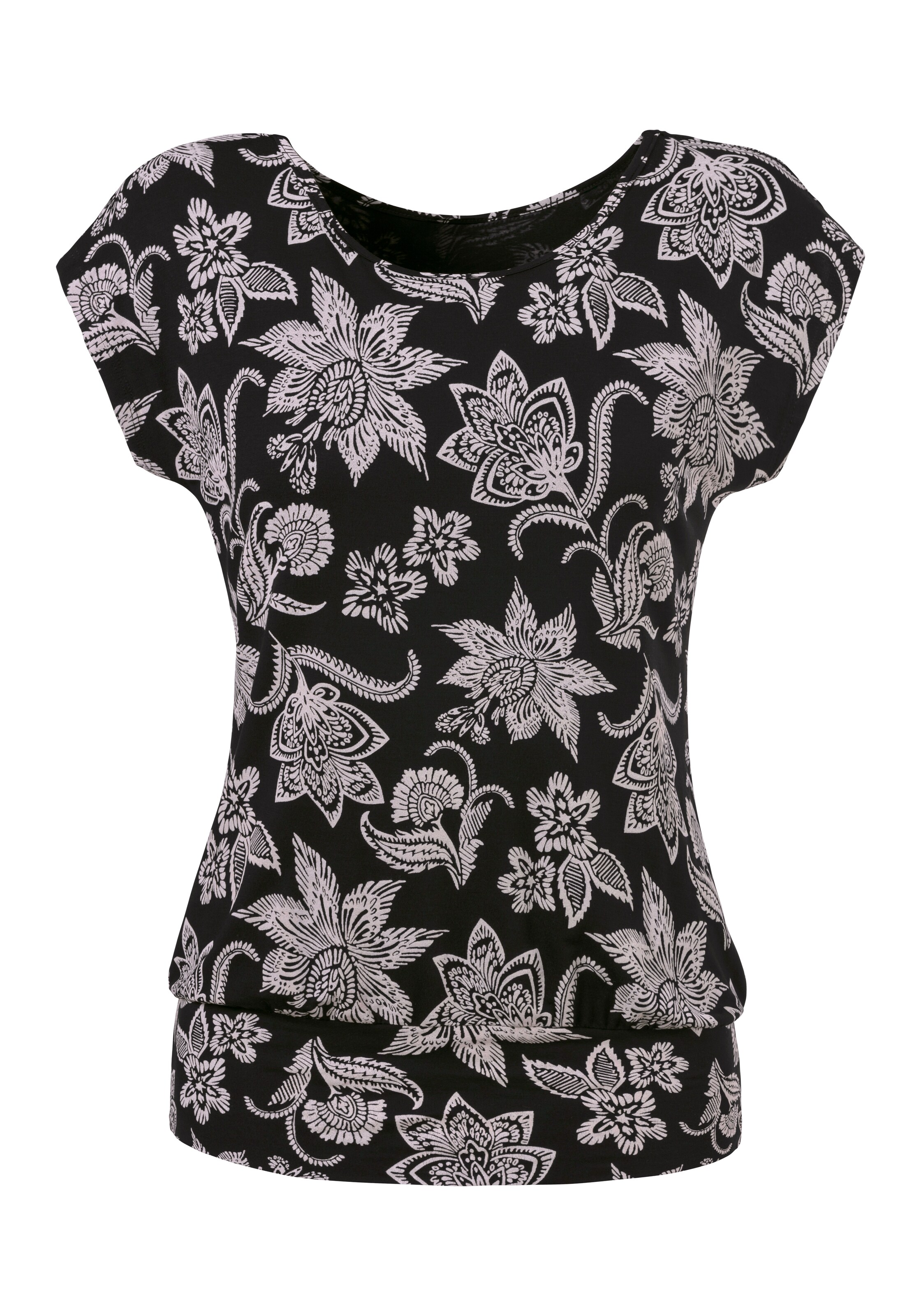 LASCANA Koszulka w kolorze czarny