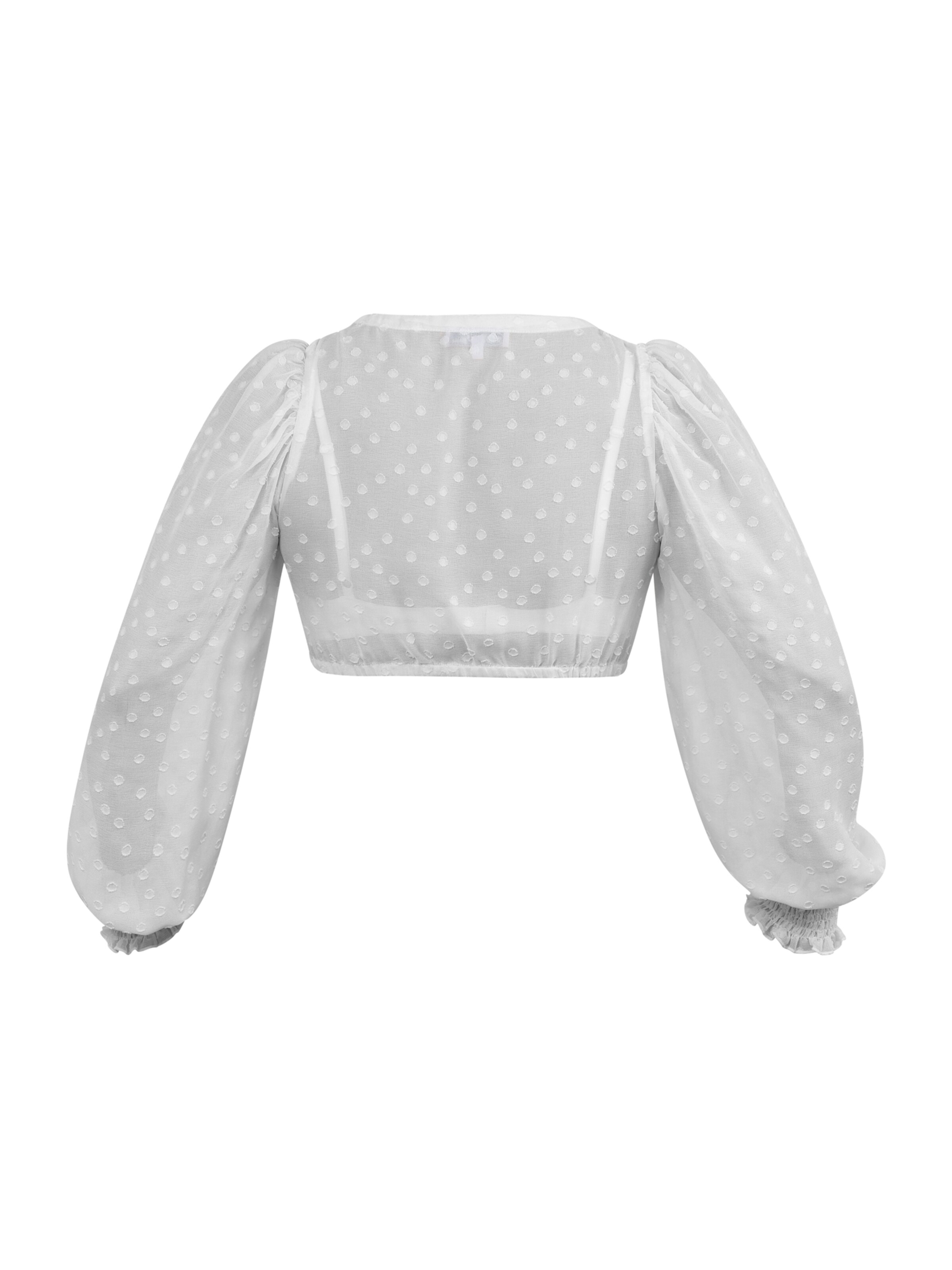 MARJO - Blusa tradicional 'GY-12-Fensterbach' en blanco