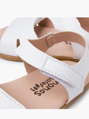 Sandales Pisamonas en blanc