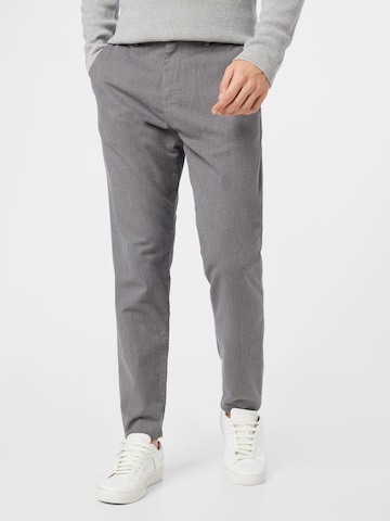 SELECTED HOMME - Tapered Pantalón chino 'York' en gris: frente