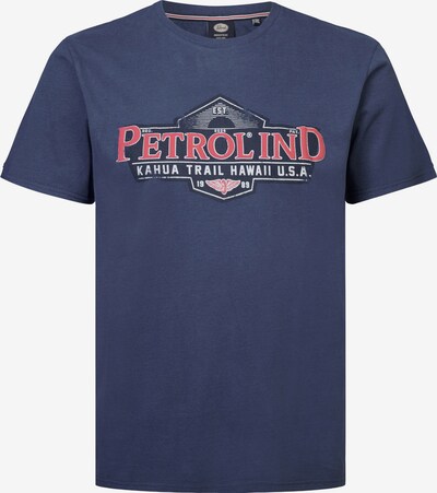 Petrol Industries T-Shirt in dunkelblau / gelb / rot / weiß, Produktansicht