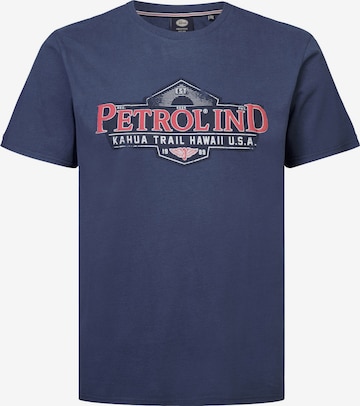 T-Shirt Petrol Industries en bleu : devant