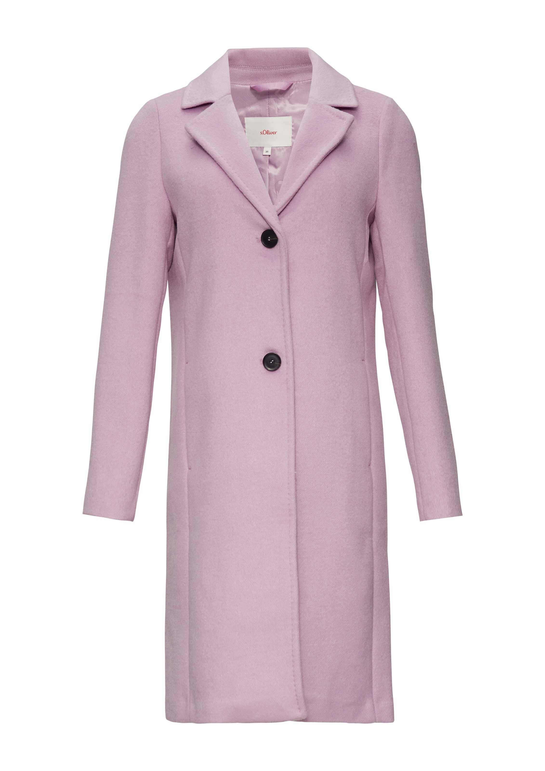 Cappotto di mezza stagione di s.Oliver in lilla: frontale