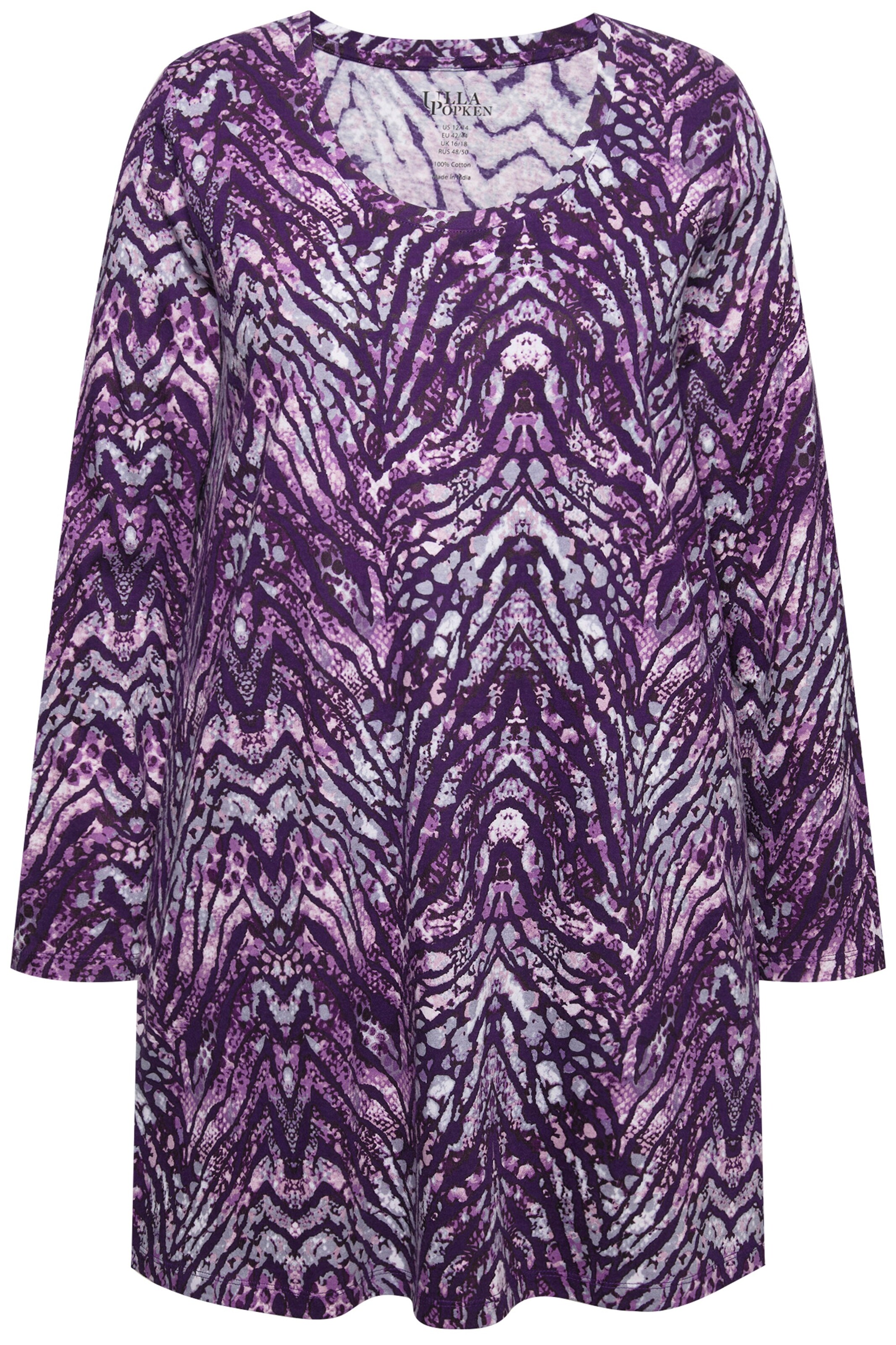 T-shirt Ulla Popken en mélange de couleurs : devant