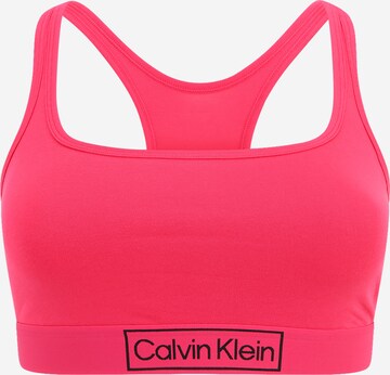 Bustier Soutien-gorge Calvin Klein Underwear Plus en rose : devant