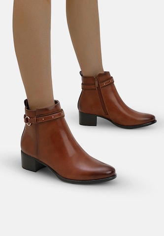 Elara Ankelstøvler i brun