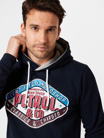 Sweat-shirt Petrol Industries en bleu