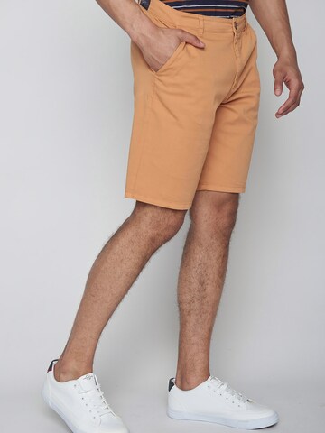 GREENBOMB Regular Trousers 'Uni' in Brown: front