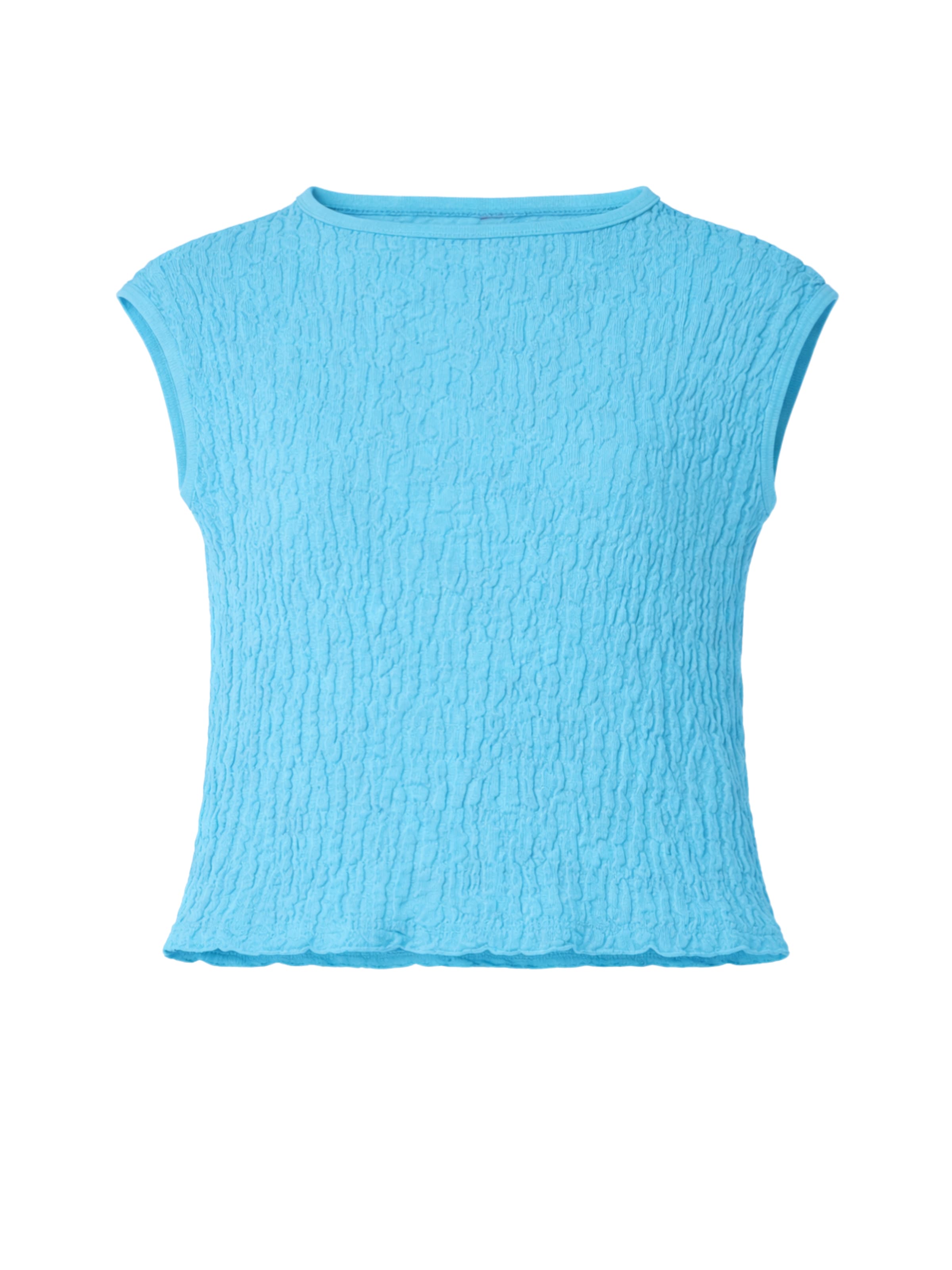 Süel knitwear Sticktop 'Wrinkled Texture'‌‌‌‌ in Blau: Vorderseite