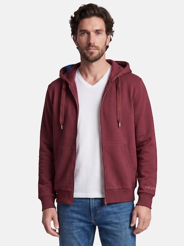 salzhaut Sweatvest 'Breker' in Rood: voorkant