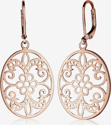 ELLI Earrings 'Ornament' in Gold: front