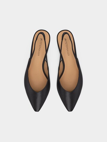 melns PETER KAISER Vaļējas augstpapēžu kurpes