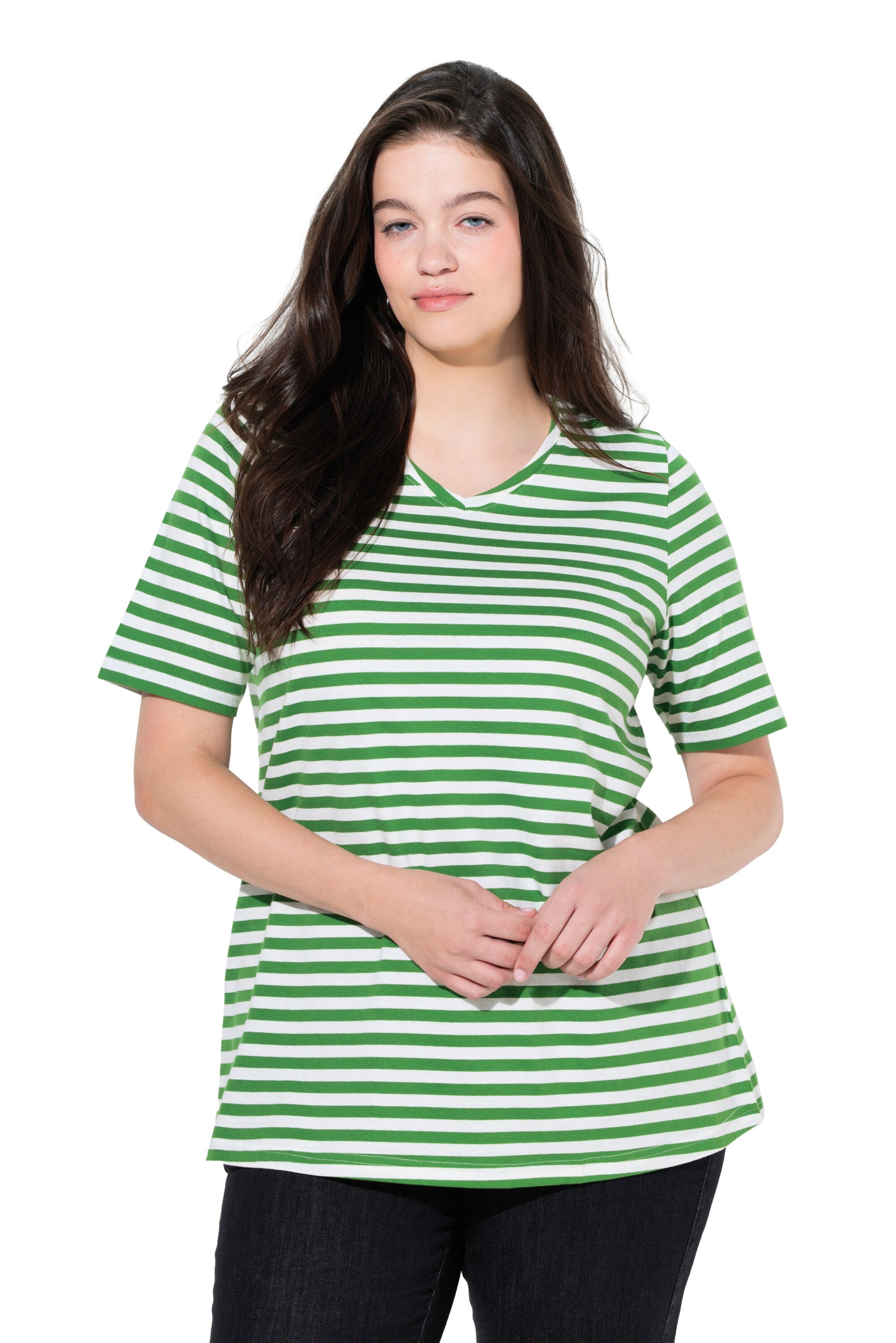 Ulla Popken Shirt in Grün: Vorderseite