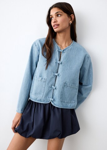 MANGO TEEN Between-Season Jacket 'Sakura' in Blue: front