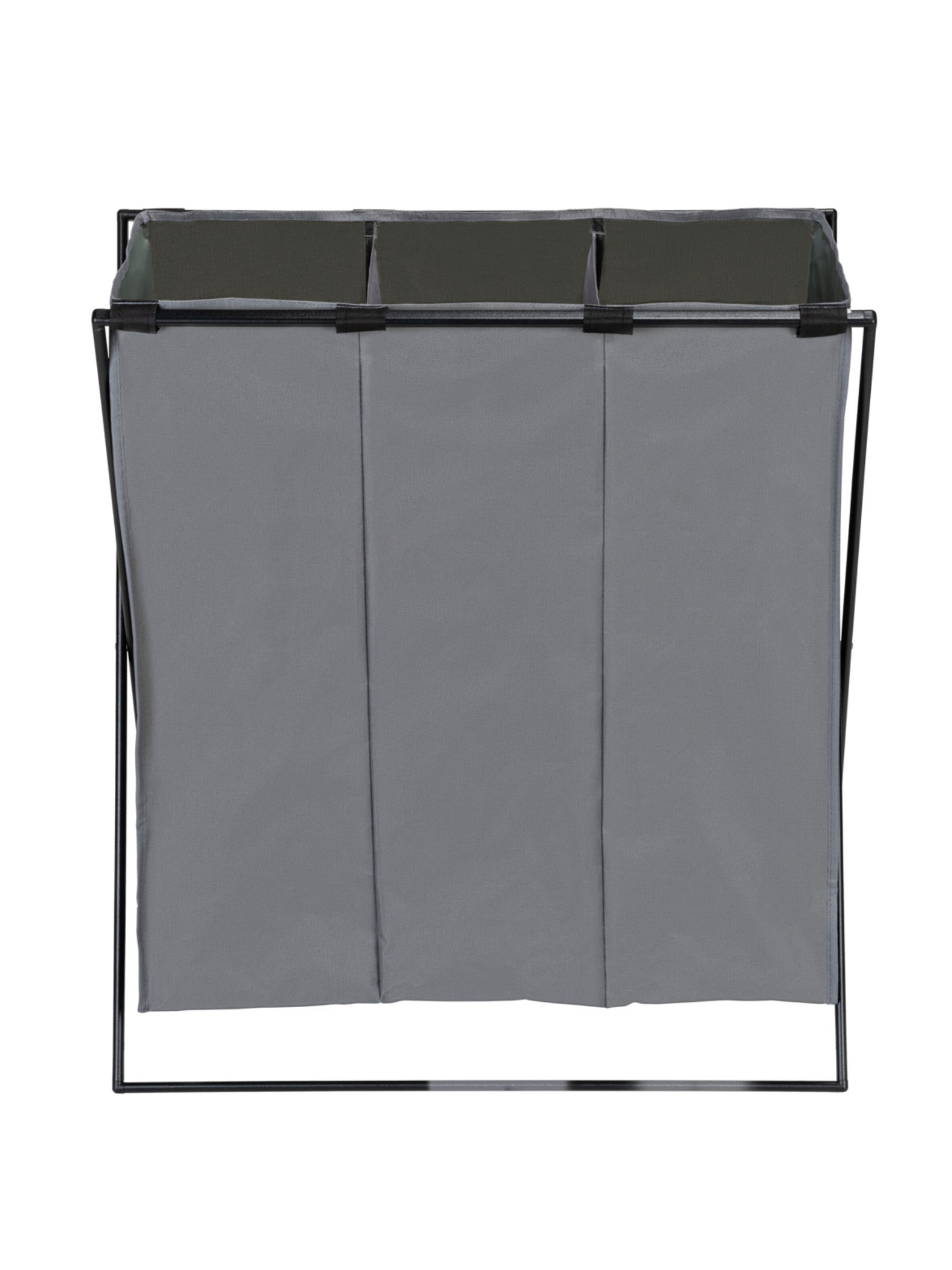 Wenko Laundry Basket 'Trio' in Grey