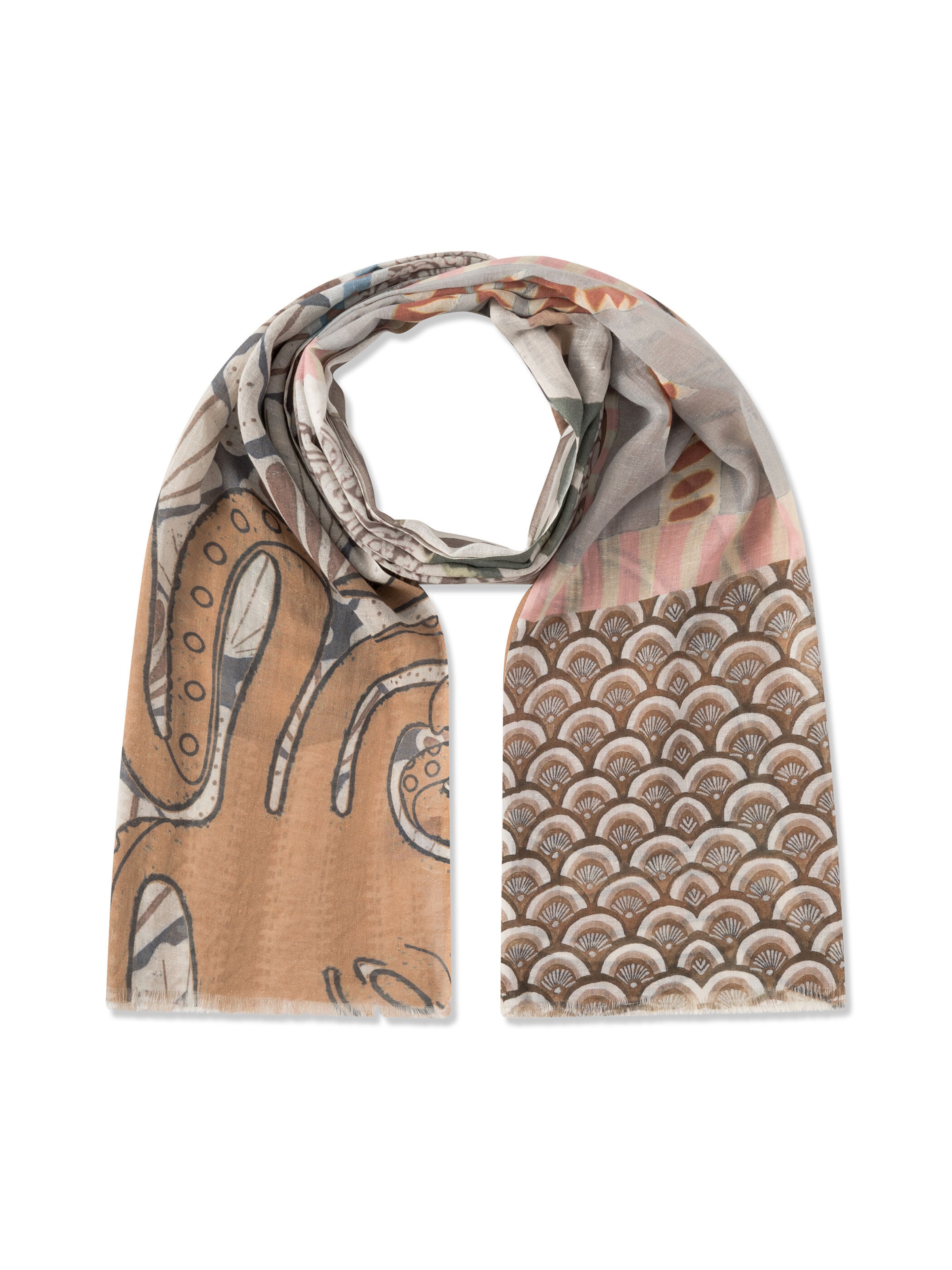 Écharpe CODELLO en beige : devant