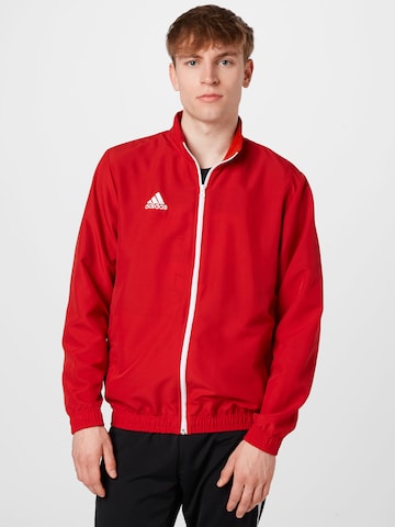 ADIDAS SPORTSWEAR Athletic Jacket 'Entrada 22' in Red: front