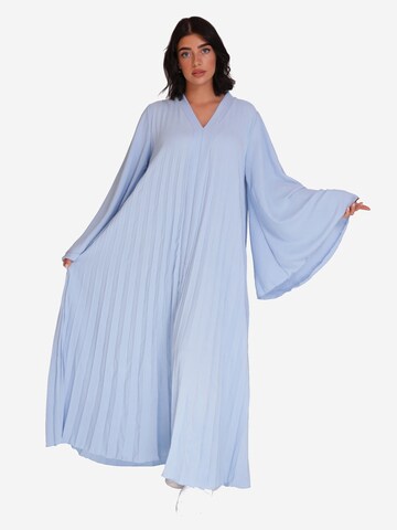 Elara Kleid in Blau: Vorderseite