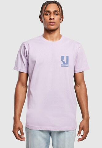 Merchcode Shirt 'Lewis Capaldi - Tour' in Purple: front