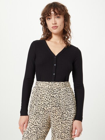 ESPRIT Knit Cardigan in Black: front