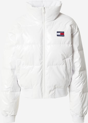 Tommy JeansZimska jakna - bijela boja: prednji dio