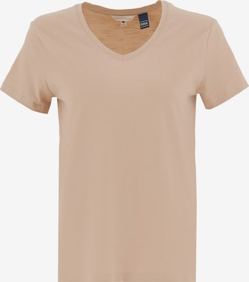 Organication T-Shirt in Beige: Vorderseite