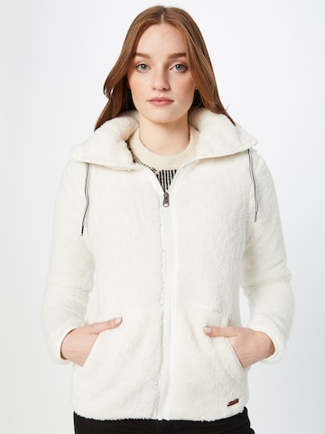 PROTEST - Chaqueta polar funcional 'RIRI' en blanco: frente