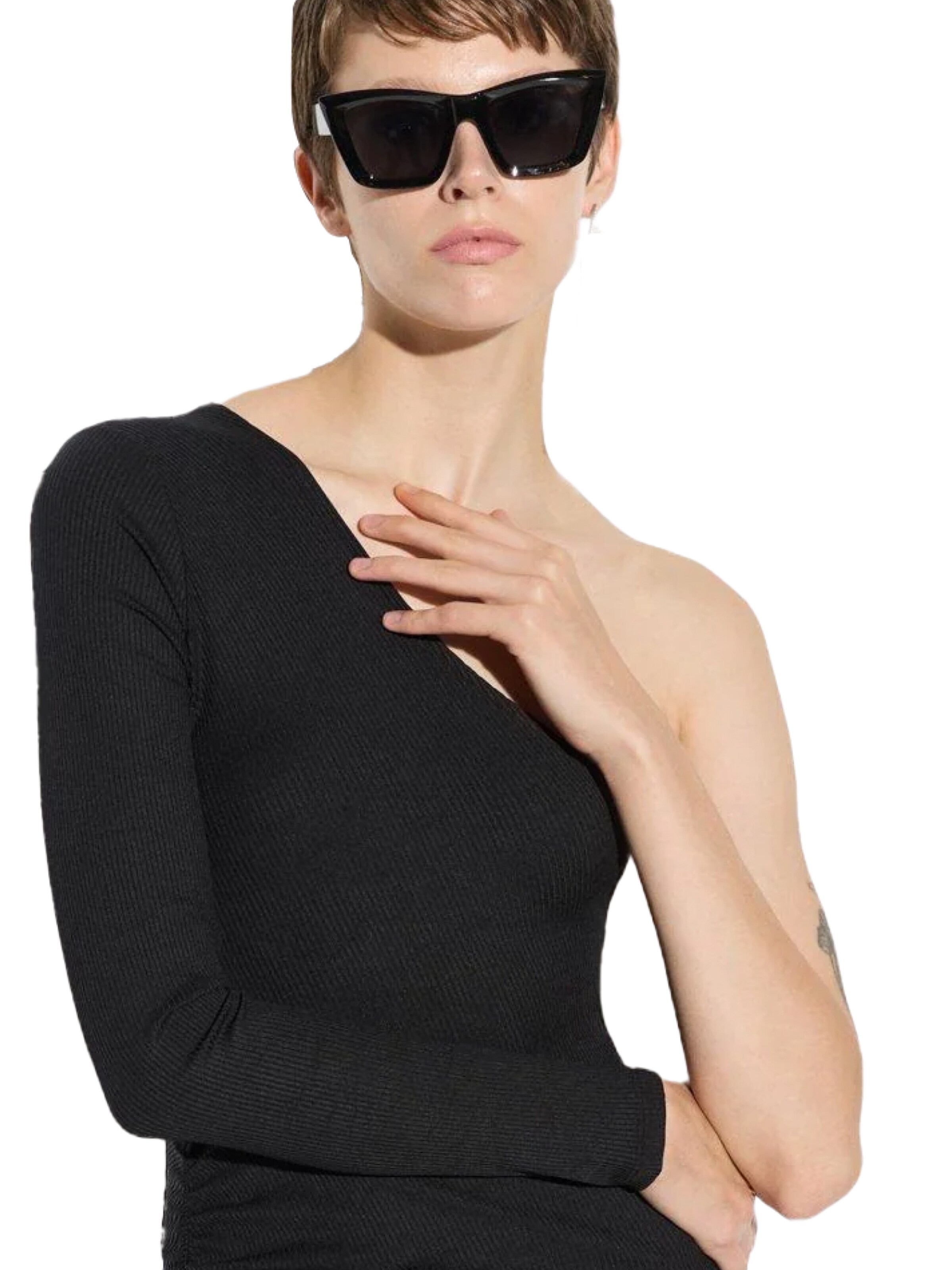 No Matter What Gebreide jurk in Zwart