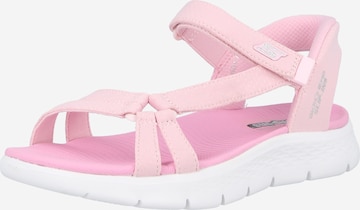 SKECHERS Сандали 'GO WALK FLEX SANDAL-LOTS OF S' в розово: отпред