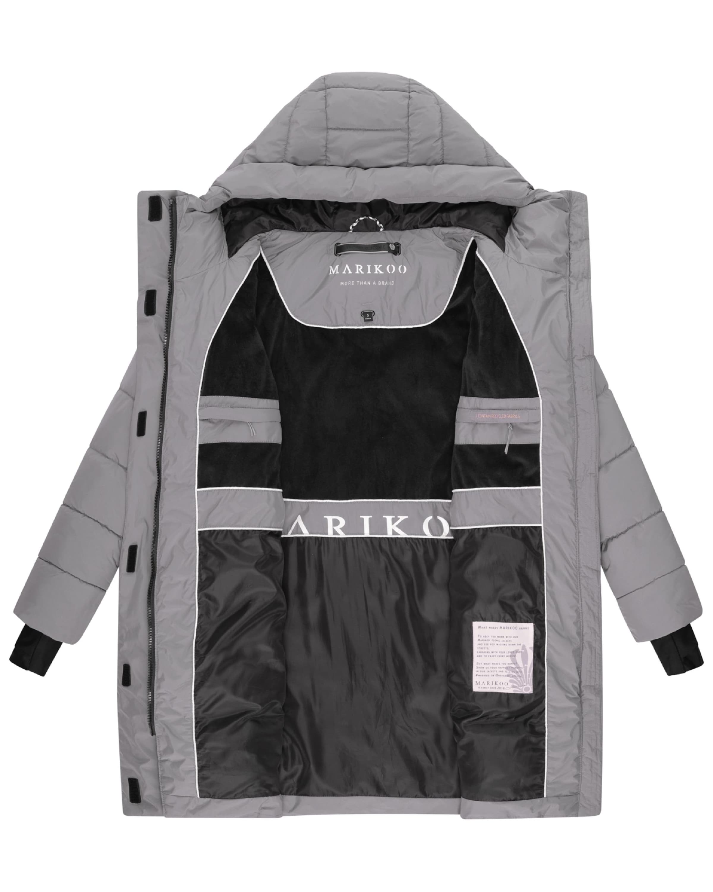 Manteau d’hiver 'Kaituu XVI' MARIKOO en gris