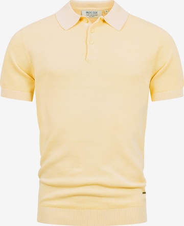 INDICODE JEANS Poloshirt ' INVorm ' in Gelb: Vorderseite