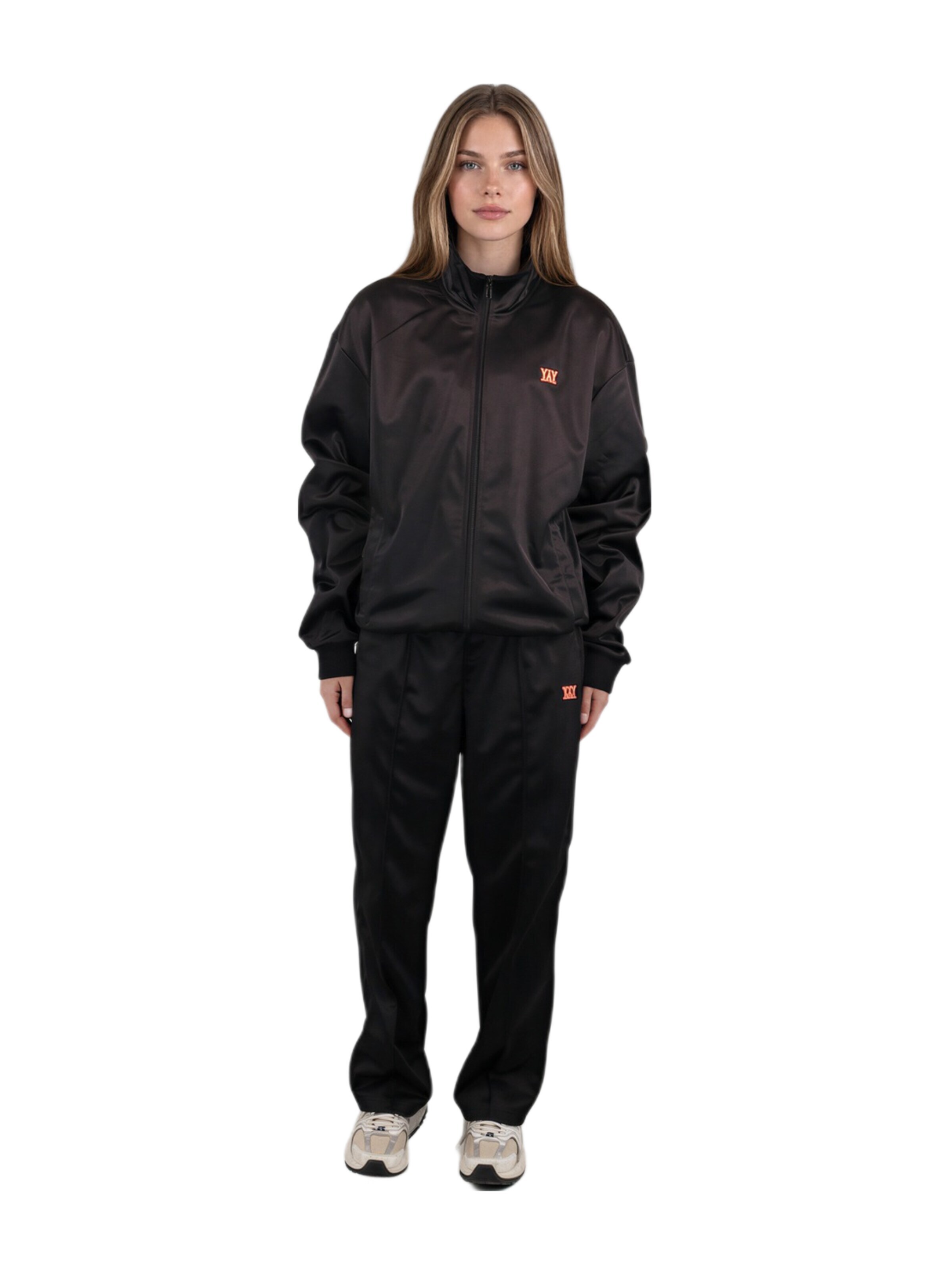 HEFTYKA Athletic Jacket 'TRACK JACKET OR' in Black